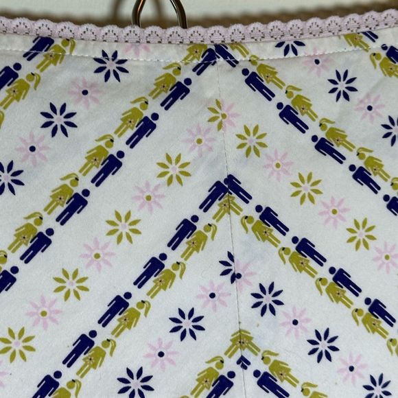 Vintage Y2K Fossil Women's Skirt mini with side slit men women print 6 cotton - Picture 11 of 11